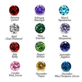 Personalised Summer Birthstone Name Necklace