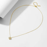 Four Leaf Clover Crystal Pendant Necklace