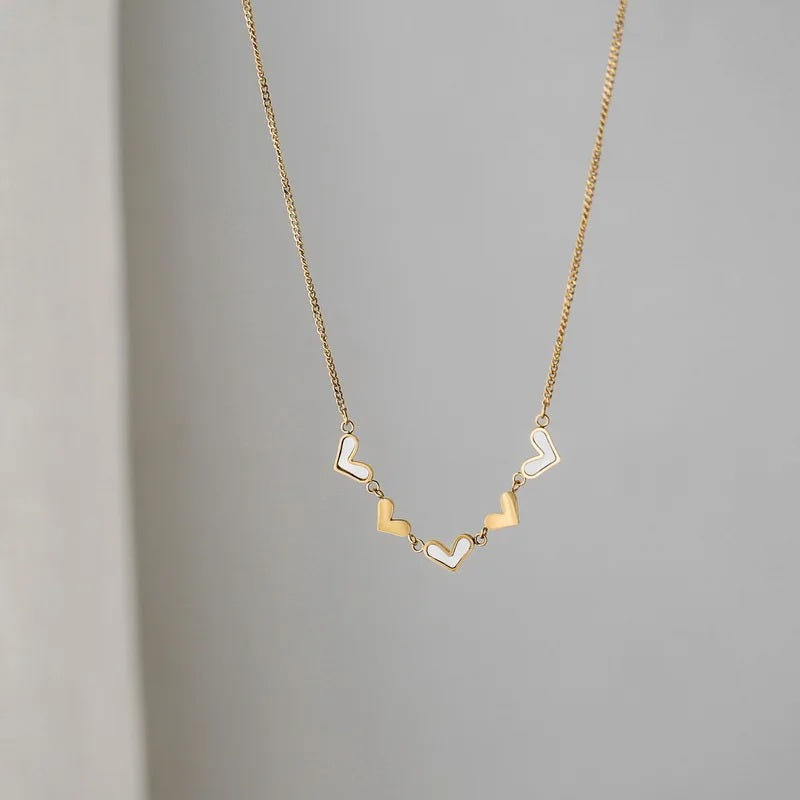 Jiya Heart Charms Necklace