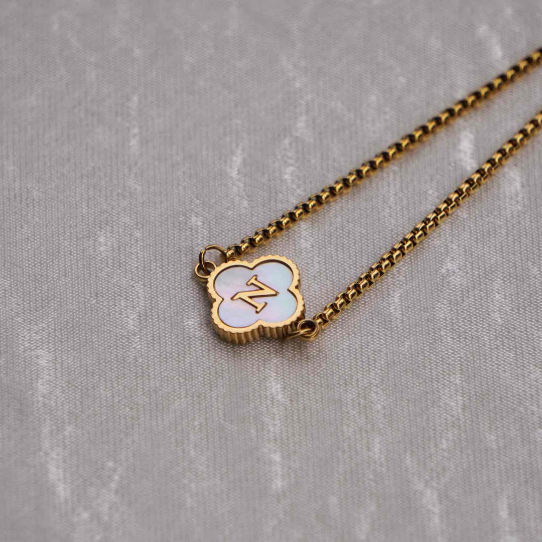 Personalised Clover Initial Bracelet