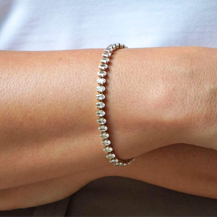 Adalyn Oval Tennis Crystal Bracelet