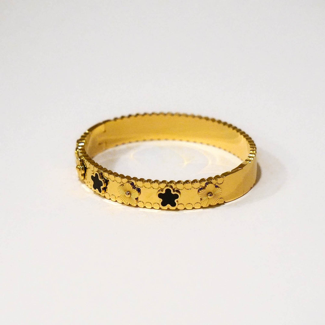 Bella Five Clover Colour Solid Bangle