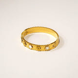 Bella Five Clover Colour Solid Bangle