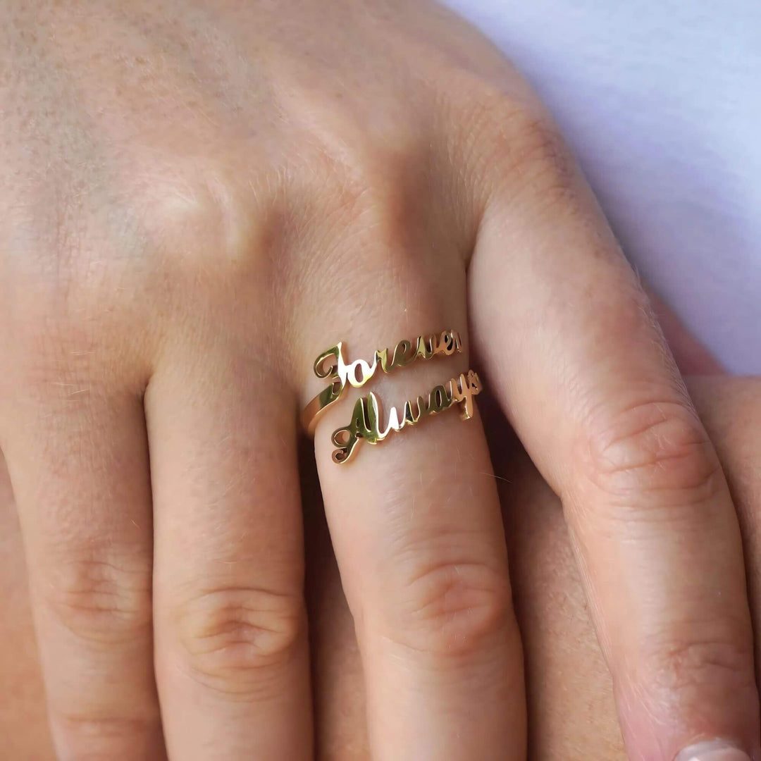 Personalised Jasmine Name Ring