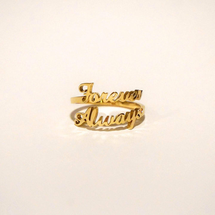 Personalised Jasmine Name Ring