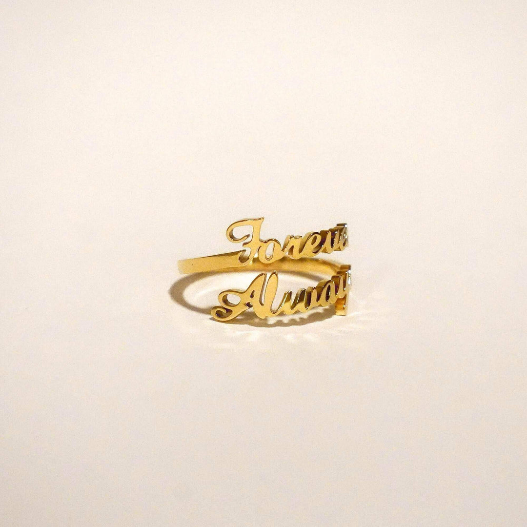 Personalised Jasmine Name Ring