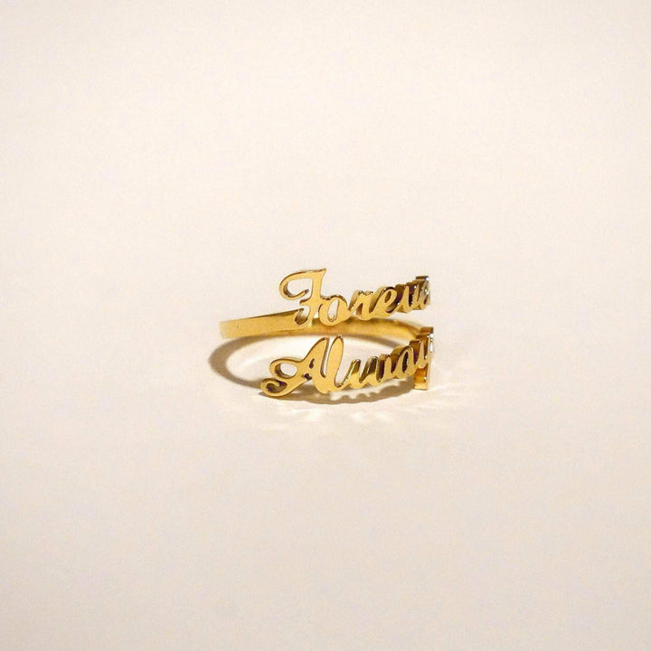 Personalised Jasmine Name Ring