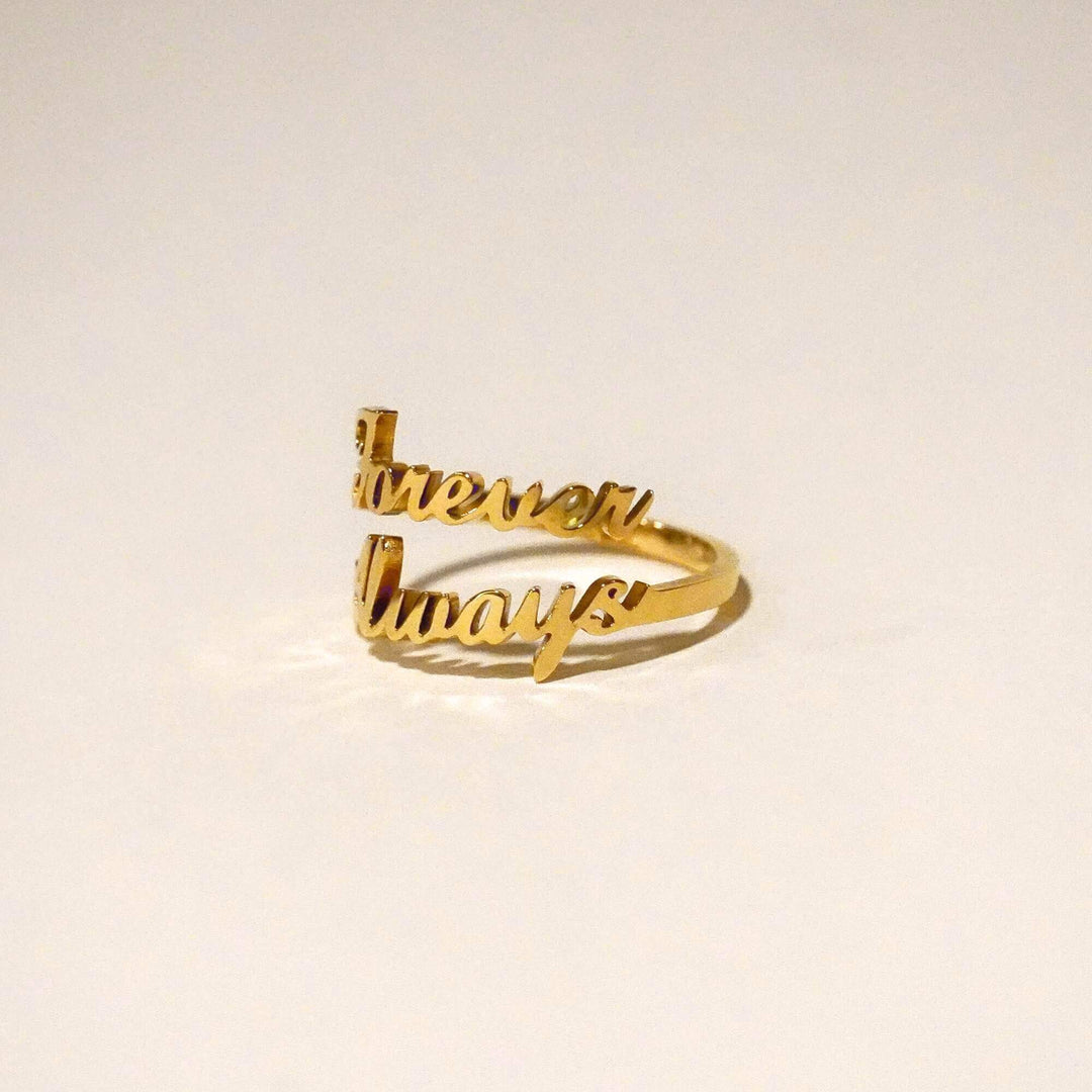 Personalised Jasmine Name Ring