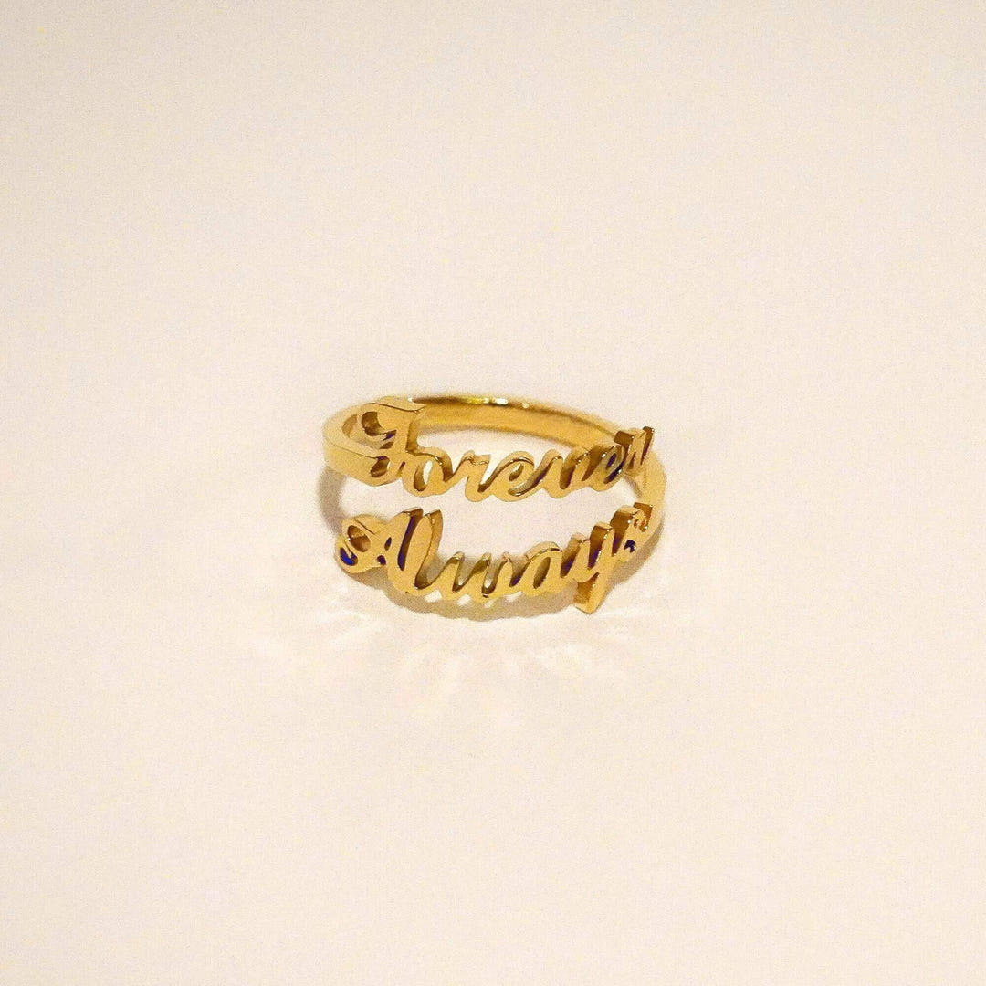 Personalised Jasmine Name Ring