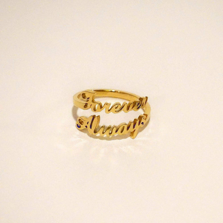 Personalised Jasmine Name Ring