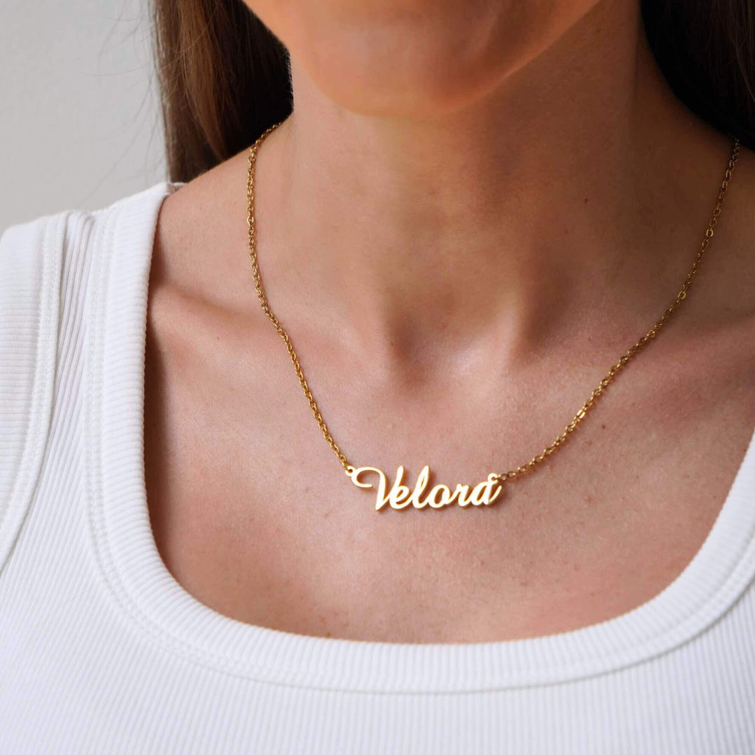 Personalised Ruby Name Necklace