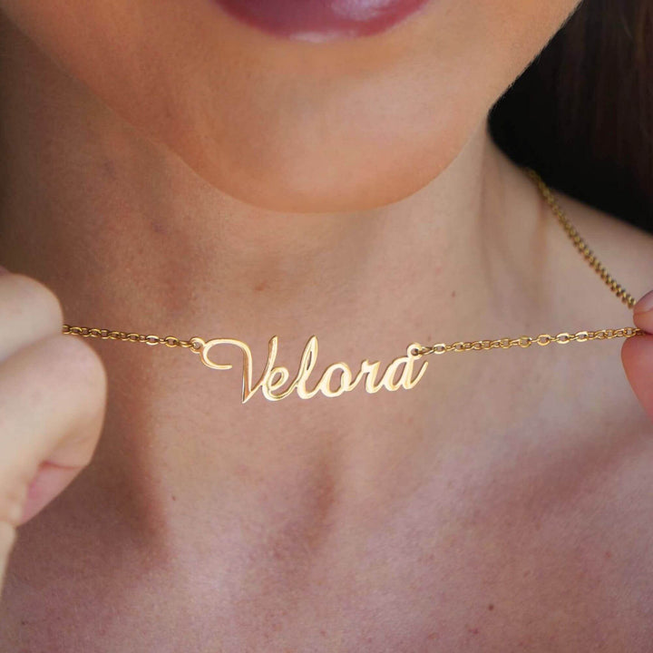 Personalised Ruby Name Necklace