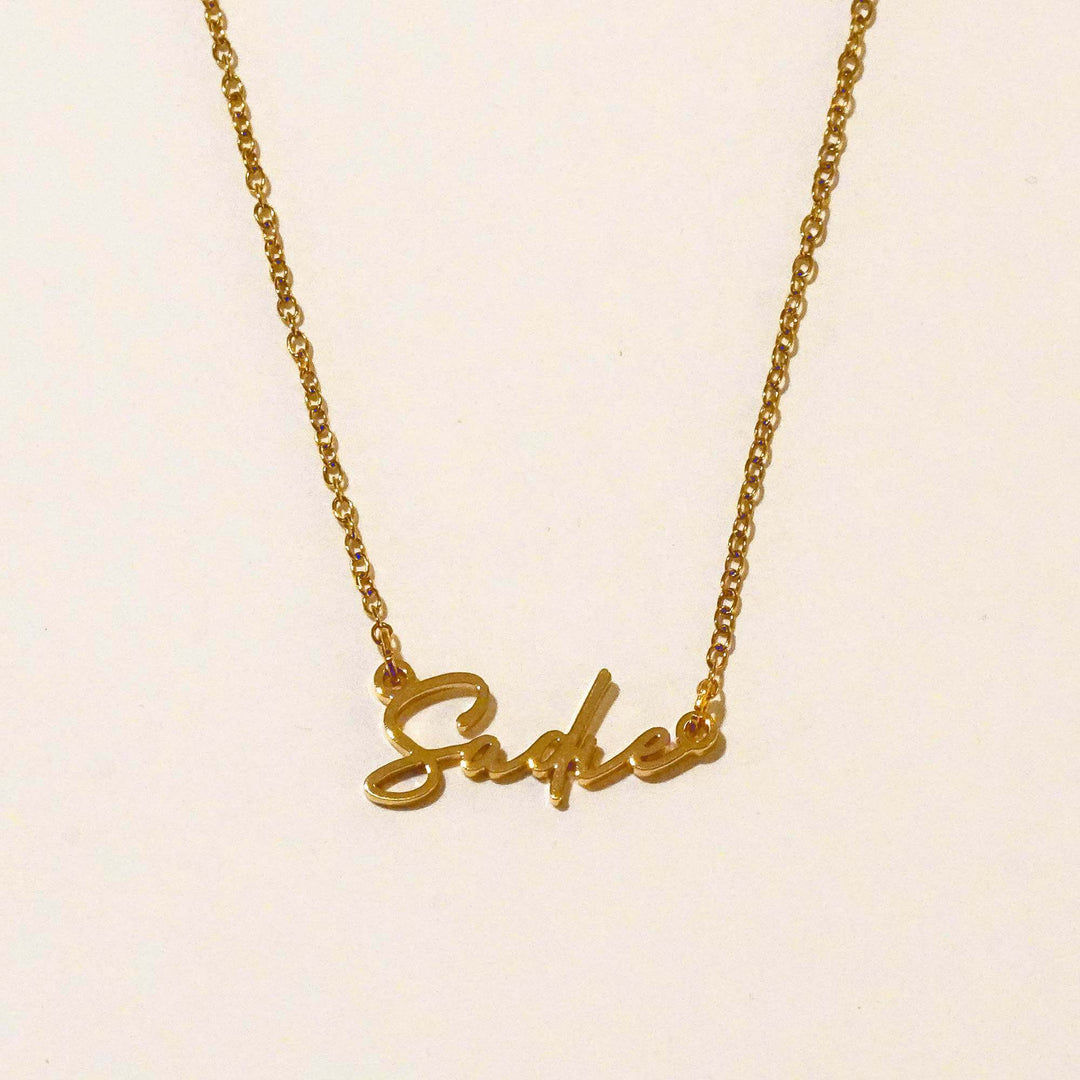 Personalised Sadie Name Necklace