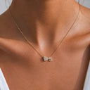 Personalised Sweet Heart Pavé Initial Necklace